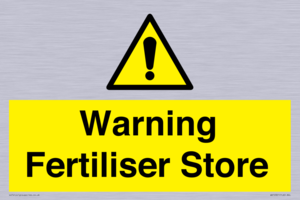Warning Fertiliser Store